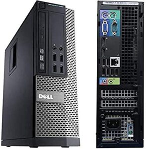 Windows 10 Dell 7020 SFF Intel Core i7-4770 Desktop PC Computer - 16GB DDR3-256GB SSD +1TB - 300Mbps WI-FI (Renewed)