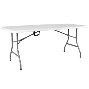 Amazon Basics Heavy Duty Trestle Rectangular Folding Picnic Tray Table