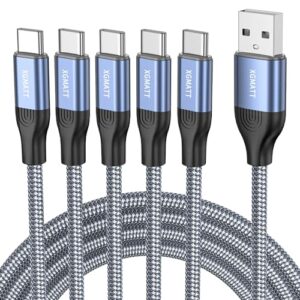 XGMATT USB C Charger Cable 1M 5Pack