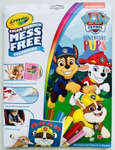 CRAYOLA Color Wonder - Paw Patrol Mess-Free Colouring Book (Includes 18 Colouring Pages and 5 Magic Color Wonder Markers)