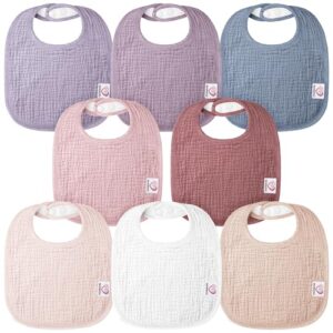 bearmoss Baby Muslin Bibs for Babies