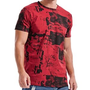 RONOMO Men's Fashion Printed Tee Top Casual Print T-Shi