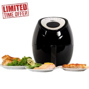 Total Chef Electric Air Fryer Oven 3.6L Touchscreen Controls Digital Air Fryers 7 Smart Cooking Presets Adjustable Temperature and Timer Non-Stick Basket Quick and Easy Meals