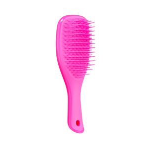 Tangle Teezer Mini The Ultimate Detangler Hairbrush |Gentle on Wet Hair | Two-Tiered Teeth & Comfortable Handle | Ideal for Kids And Travel | Reduces Knots & Breakage | Runway Pink