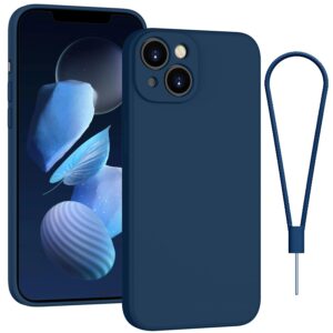 Andwing For iPhone 13 Case Silicone Case Soft Ultra Phone Case Slim Protective Shockproof Cover Scratch-Resistant Microfiber Lining