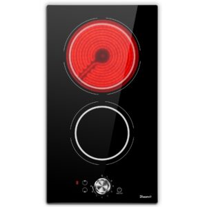 Disaenvir Electric Cooktop in Ceramic Dual Ring