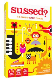 SUSSED The Wacky Social Card Game | How Well Do You Know Each Other? | For Kids & Families | Great Travel Gift | Hello Yellow Deck