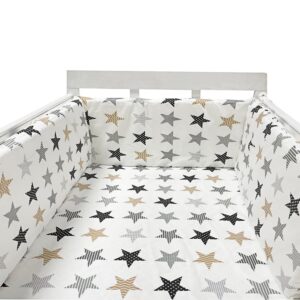 Aocase Baby Cot Bumper Bed Bumper One Piece Anti Collision Bed Bumper for Children Soft and Comfortable Edge Protection Baby Cot Bumper