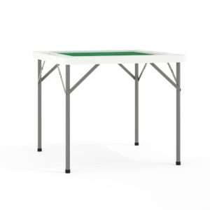 Flash Furniture 34.5" Square 4-Player Folding Card Game Table with Playing Surface and Cup Holders