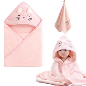 WAWAFAFA 2 PCS Hooded Baby Towels