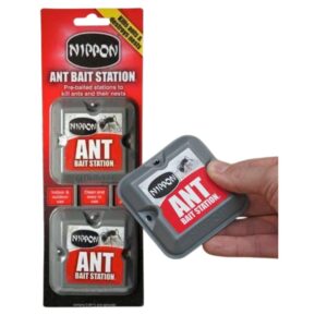 Nippon Ant Bait Station Twin-Pack With a Thank You Sticker - Ant and Nest Killer - Use Indoor And Outdoo
