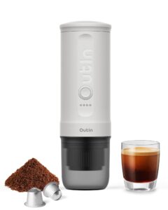 Outin Nano Portable Electric Espresso Machine with 3-4 Min Self-Heating