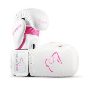 BRAVOSE ALPHA Velcro Boxing Gloves for Entry Level Boxers for Punching Bag Training & Sparring MMA Kick Boxing Muay Thai Made By Premium PU Leather with Ventilated Palm