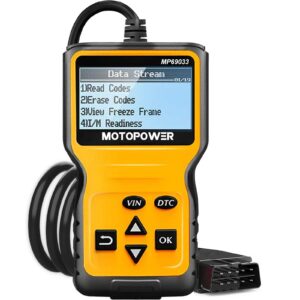 MOTOPOWER MP69033 OBD2 Scanner Universal Car Engine Fault Code Reader