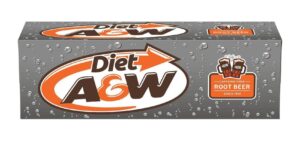 A&W Diet Root Beer Fridge Pack Cans