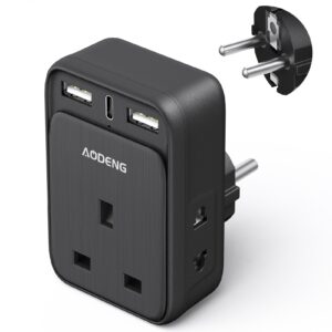 UK to European Plug Adaptor