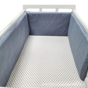 Aocase Breathable Crib Bumper Cot Bumper Breathable Mesh Cot Liner Crib Rail Cover Baby Crib Bumper Baby Boys Girls Nursery Breathable Crib Bedding Baby Bed Bumper