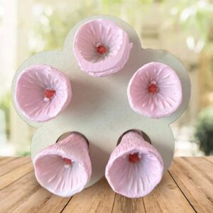 Mifull Bee Insect Drinking Cup - Colorful Bee Insect Drinking Cup - Bees Need Safe Places to Drink - Thirsty Pollinators Need a Drink - Resin Bee Cups for Garden Decor (Pink