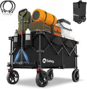 Sekey 200L Folding Festival Trolley with All-Terrain Wheels and Brake