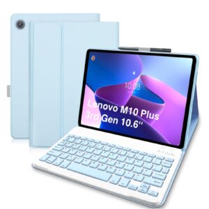 COEZFE Case with Keyboard for Lenovo M10 Plus 3rd Gen 10.6"