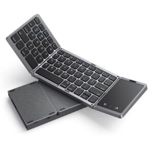 Seenda Foldable Bluetooth Keyboard with Upgraded Large Touchpad