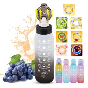 Usper 1 Litre Air Water Bottle BPA Free Leak-Proof with 7 flavour Pods
