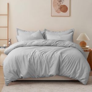 RUIKASI Double Duvet Cover Set - Microfiber Duvet Cover Double Bed with 2 Pillowcases