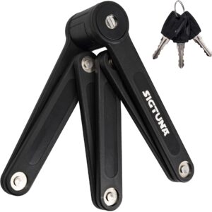 Folding Bike Lock - SIGTUNA Foldable Bicycle Lock with 3 Keys