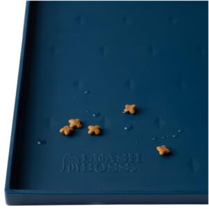 Leashboss Splash Mat | Small | Dog Food Mat with Tall Lip