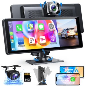 Portable Apple Carplay for Car with 4K Dash Cam