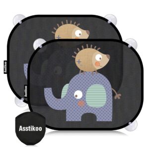 Asstikoo Car Window Shades for Baby with UV Protection