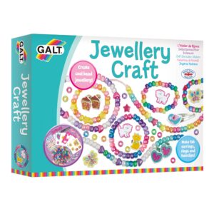 Galt Jewellery Craft Kit - Creative Cases Childrens Bracelet and Necklace Making Kit - Arts and Crafts for Kids with Hair Clips