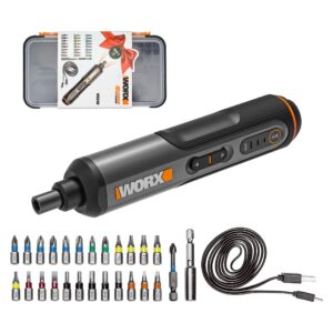 WORX WX240 3.6V (4V MAX) Mini Electric Screwdriver with 3-Gear Torque