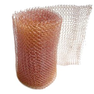 Beticam Pure Copper Wire Copper Mesh Roll Tape Slug Repellent UK 5X20 Feet Slug Nematodes Snail Repellent Double Layer Knit Copper Mesh Rodent Control for Mouse & Rat Proof