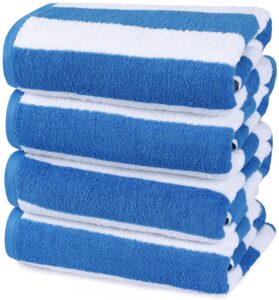 Utopia Towels Cabana Stripe Beach Towels (76 x 152 cm) - 100% Ring Spun Cotton Large Pool Towels