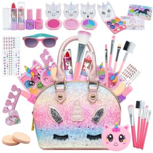 pretend makeup set Fake Make Up - Girls Makeup Set for Kids Girl Children Princess Play Makeup Game Christmas Birthday Gifts for 3-10 Years Old Girls Gif