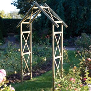Rustic Arch - Pressure Treated  Natural Timber Finish