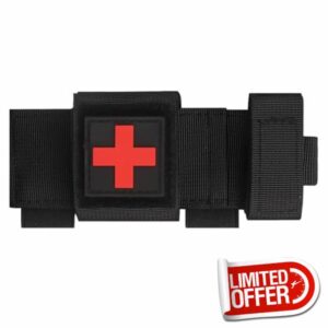 PZJFH Tourniquet Holder Outdoor Camping Tourniquet Durable 900D Oxford Cloth Waterproof Tourniquet Trauma Holder Survival Bag Tactical Molle Emergency Tourniquet for Outdoor Camping Hiking Climbing