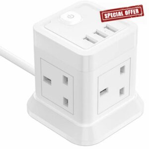 Cube Extension Lead with 4 USB Slots