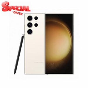 Samsung Galaxy S23 Ultra SM-S918B 17.3 cm (6.8") Android 13 5G USB Type-C 8 GB 256 GB 5000 mAh Cream (Renewed)