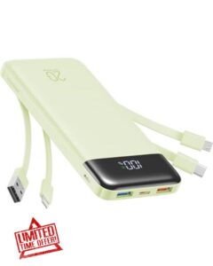 Charmast Power Bank with built-in Cables