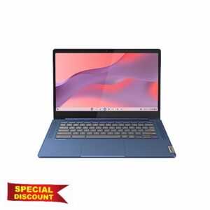 Lenovo IdeaPad Slim 3 Chromebook | 14 Inch FHD Laptop | MediaTek Kompanio 520 | 4GB RAM | 64GB eMMC | Chrome OS | Abyss Blue