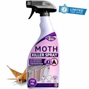 Aviro Moth Killer Spray - Fast Acting Moth Repellent for Carpets