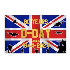 iwiio D DAY 80th Anniversary Flag