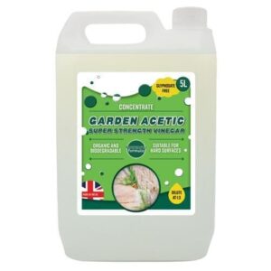 30% Garden Acetic Acid Vinegar Organic | Concentrated Outdoor Cleaner - Spray & Leave | Garden