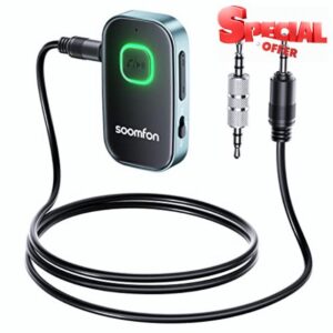 Bluetooth Transmitter Receiver 3.5mm - SOOMFON Bluetooth Car Adapter Bluetooth 5.4