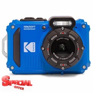 Kodak PIXPRO WPZ2 16MP 4x Zoom Tough Compact Camera - Blue