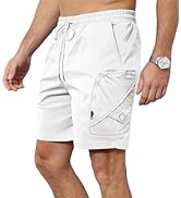 Mens Cargo Shorts Cotton Stretch Cargo Joggers Work Shorts for Men