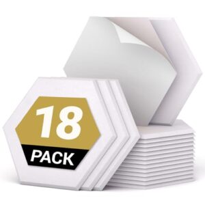 18 Pack Hexagon Acoustic Panels