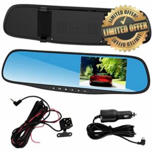 Dash Cam Mirror Dash Camera Front and Rear